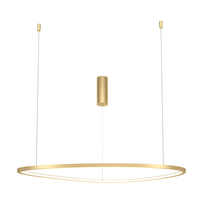 Maytoni Glint 1L pendant lamp, brass LED D 80cm