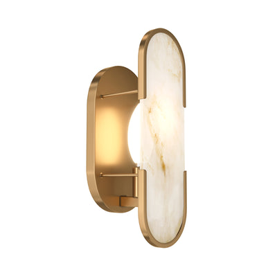 Maytoni Marmo 1L washer sconce lamp, gold E14 H 30.5cm