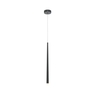 Maytoni Cascade 1L pendant lamp, black LED H 218.8cm