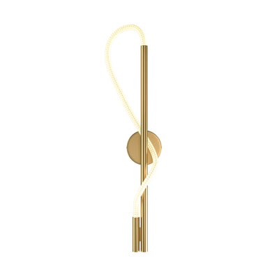 Maytoni Tau 1L wall sconce lamp, gold LED D 13cm