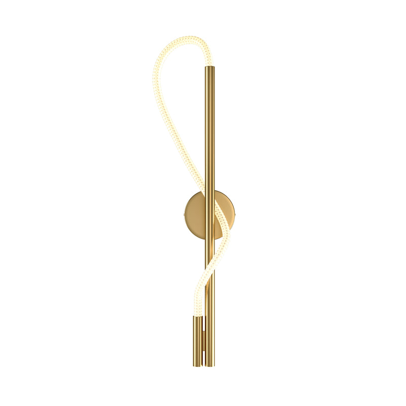 Maytoni Tau 1L wall sconce lamp, gold LED D 13cm