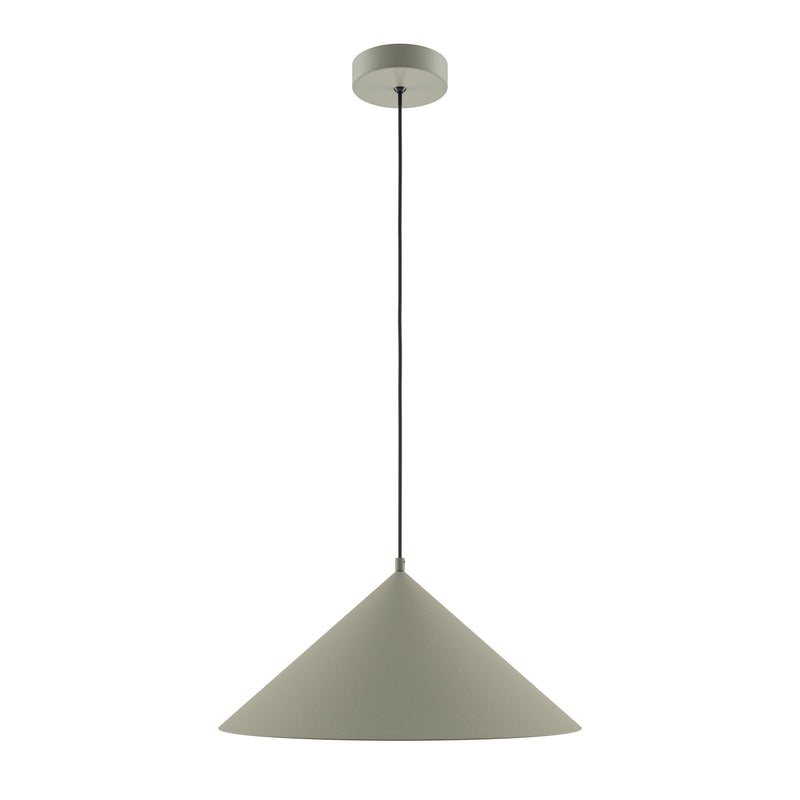 Maytoni Basic colors 1L pendant lamp, grey E27 D 35cm