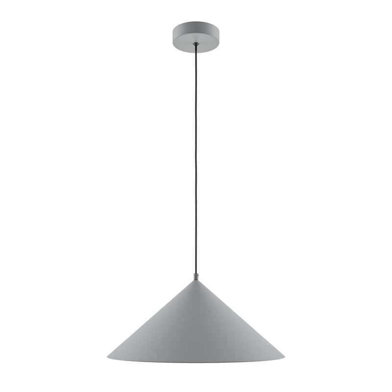 Maytoni Basic colors 1L pendant lamp, grey E27 D 35cm