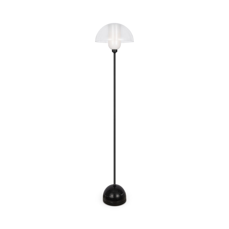 Maytoni Memory 1L floor lamp, black E14 D 30cm