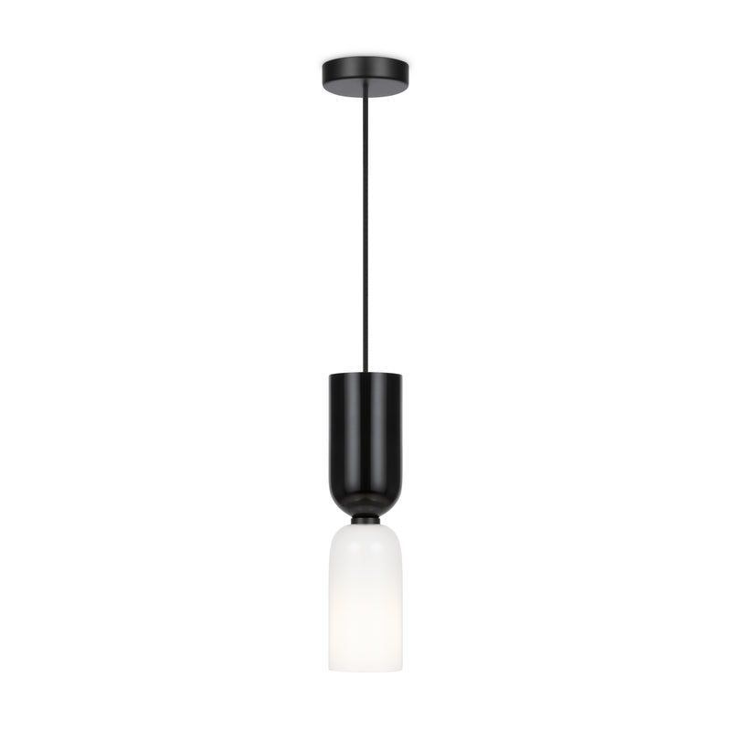 Maytoni Memory 1L pendant lamp, black E14 D 8cm