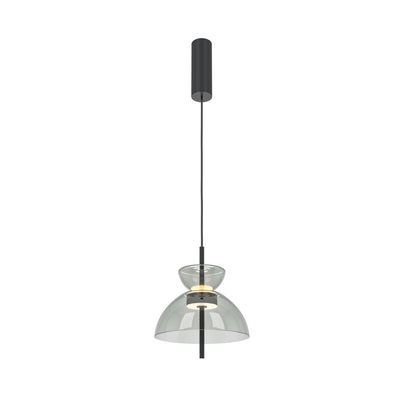 Maytoni Bangkok 1L pendant lamp, black LED D 25cm