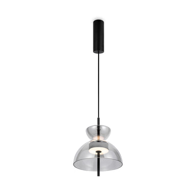 Maytoni Bangkok 1L pendant lamp, black LED D 25cm