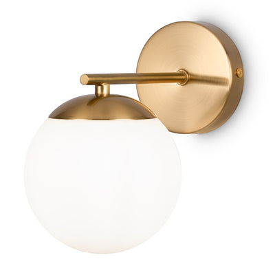 Maytoni Marble 1L wall sconce lamp, brass E27 D 21cm