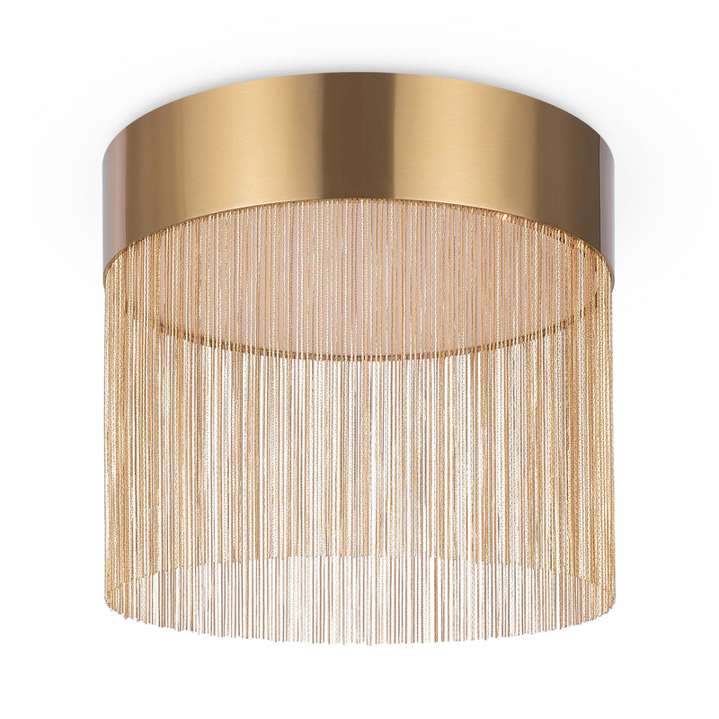 Maytoni Imaginary 1L flush mount ceiling lamp, gold LED D 35cm