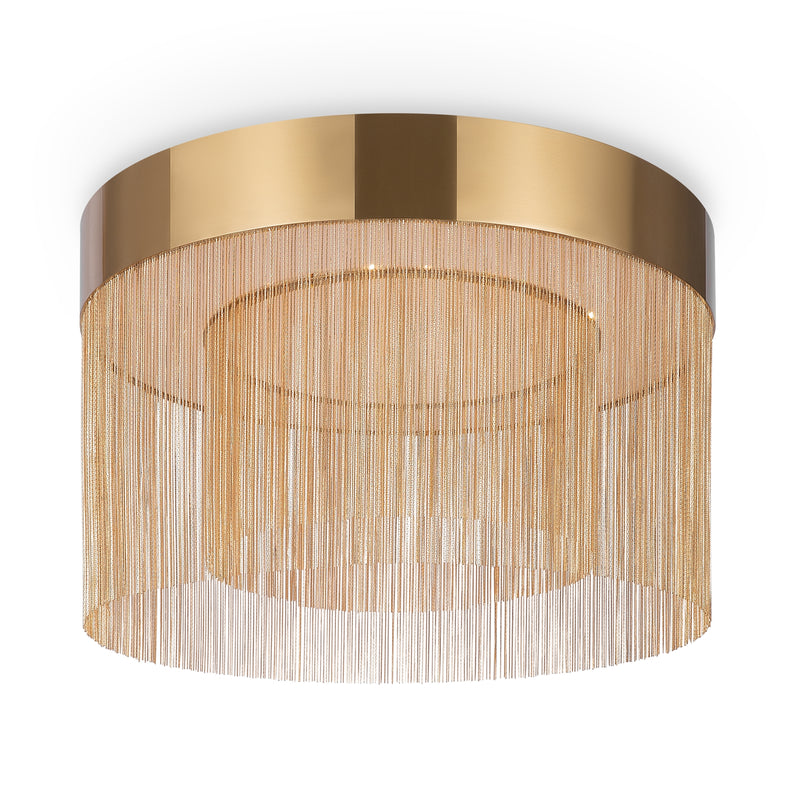 Maytoni Imaginary 1L flush mount ceiling lamp, gold LED D 55cm