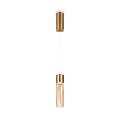 Maytoni Imaginary 1L pendant lamp, gold LED D 8cm