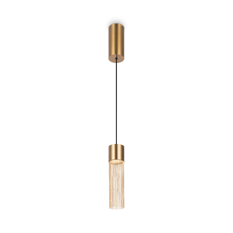 Maytoni Imaginary 1L pendant lamp, gold LED D 8cm