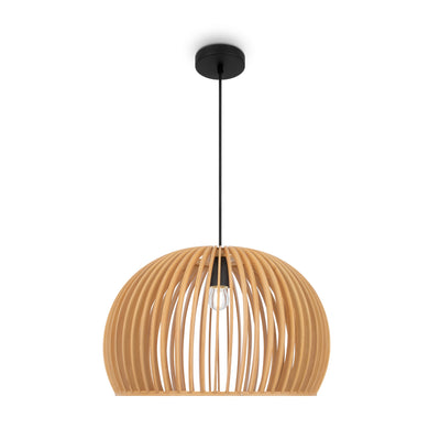 Maytoni Roots 1L pendant lamp, black E27 D 45cm