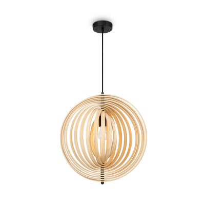 Maytoni Roots 1L pendant lamp, black E27 D 50cm