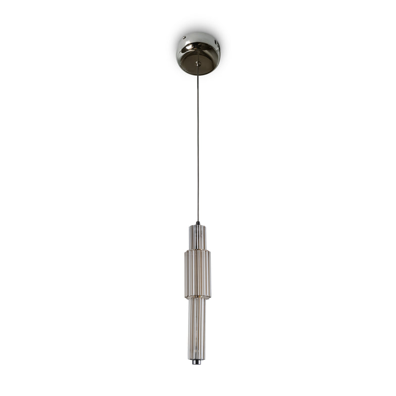 Maytoni Verticale 1L pendant lamp, chrome LED D 12cm