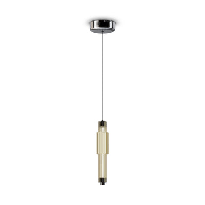 Maytoni Verticale 1L pendant lamp, chrome LED D 12cm