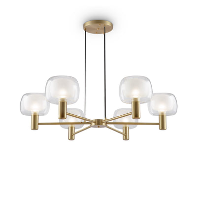 Maytoni Vision 6L chandelier, gold E14 D 96cm