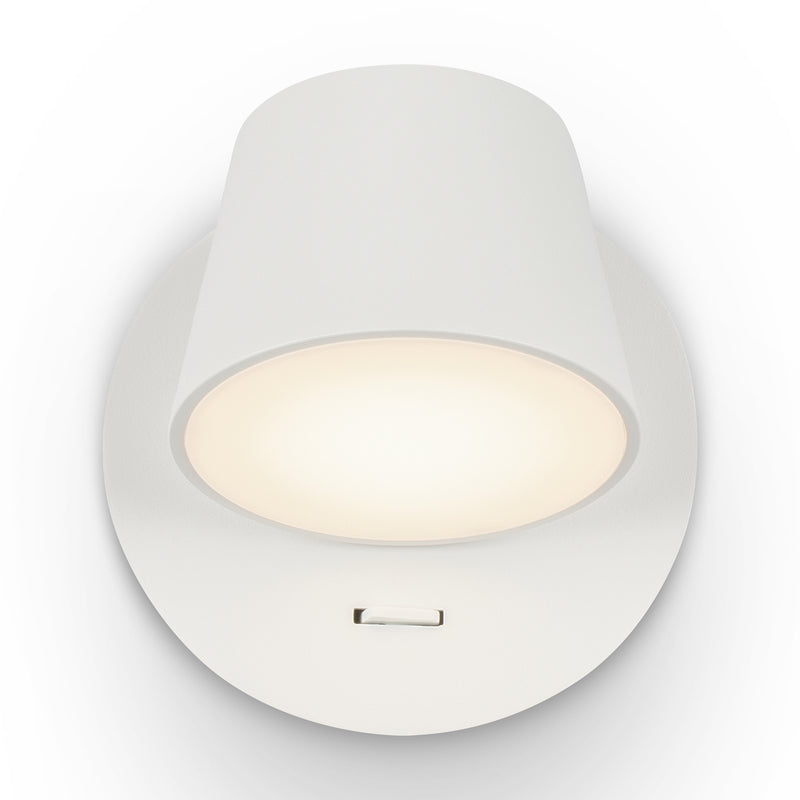 Maytoni Pixel 1L washer sconce lamp, white LED D 12cm