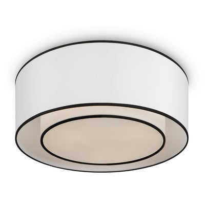 Maytoni Bergamo 3L flush mount ceiling lamp, white E27 D 52cm