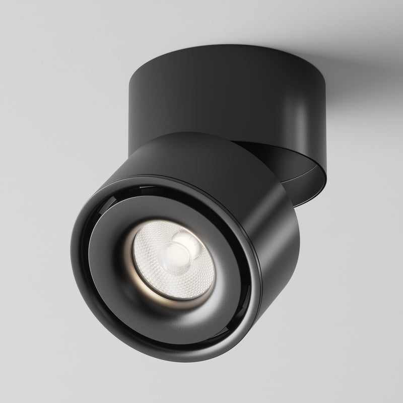 Maytoni Yin 1L ceiling spotlight, black LED D 10cm