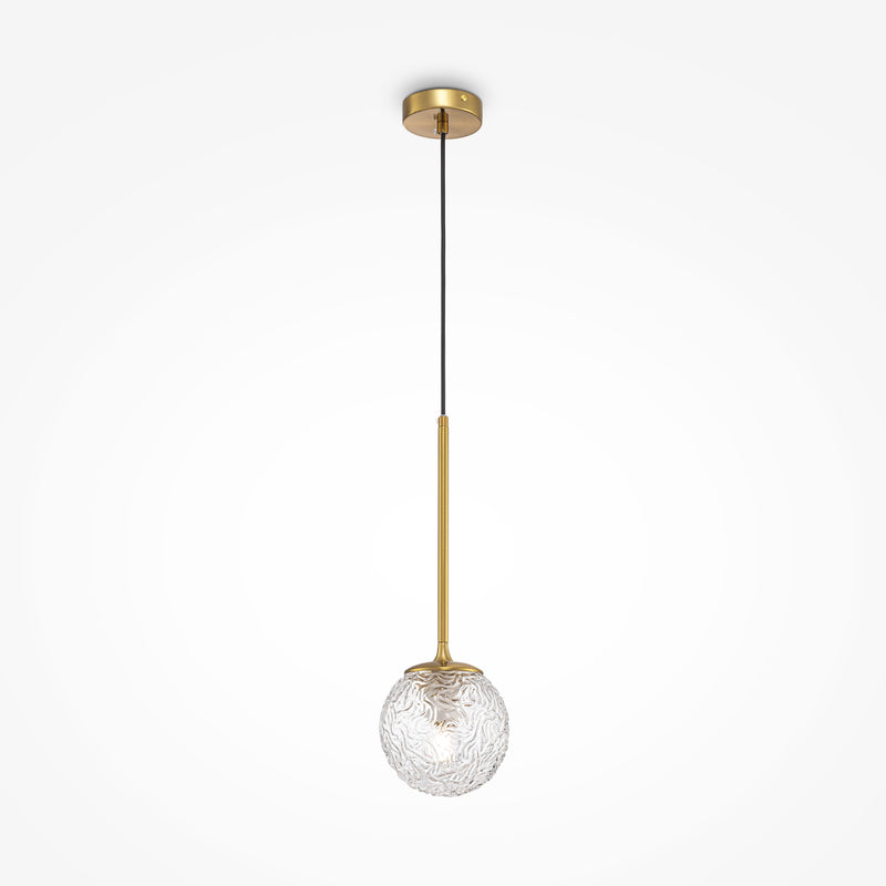 Maytoni Ligero 1L pendant lamp, brass E27 D 15cm