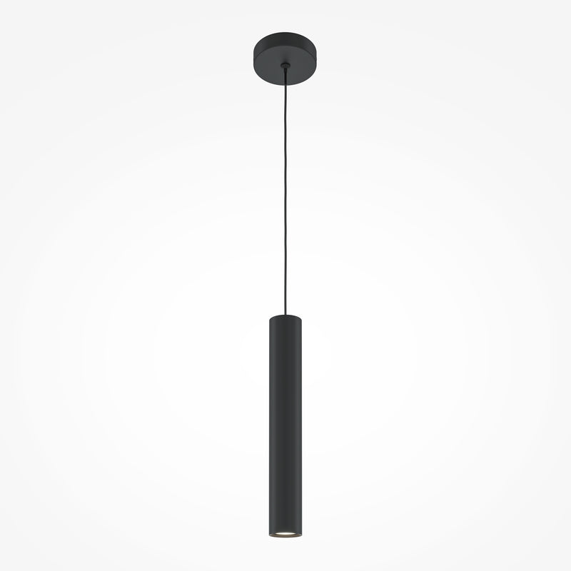 Maytoni Pro Focus 1L pendant lamp, black GU10 D 6cm