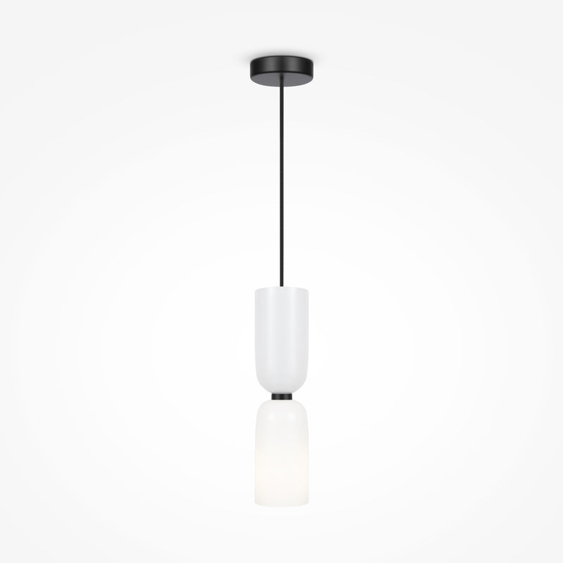 Maytoni Memory 1L pendant lamp, black E14 D 8cm