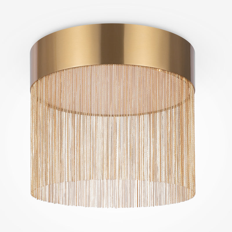 Maytoni Imaginary 1L flush mount ceiling lamp, gold LED D 35cm