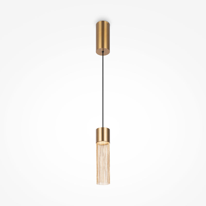 Maytoni Imaginary 1L pendant lamp, gold LED D 8cm