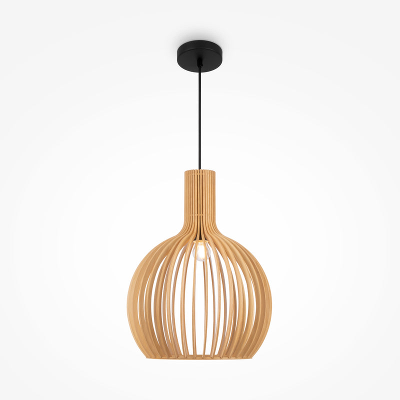 Maytoni Roots 1L pendant lamp, black E27 D 35cm