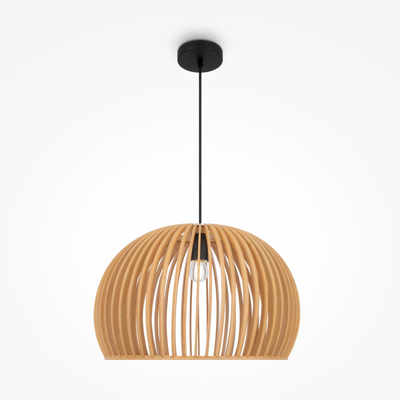 Maytoni Roots 1L pendant lamp, black E27 D 45cm