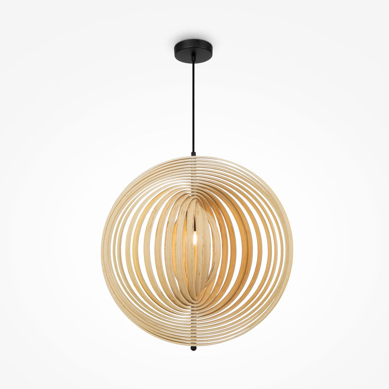 Maytoni Roots 1L pendant lamp, black E27 D 60cm