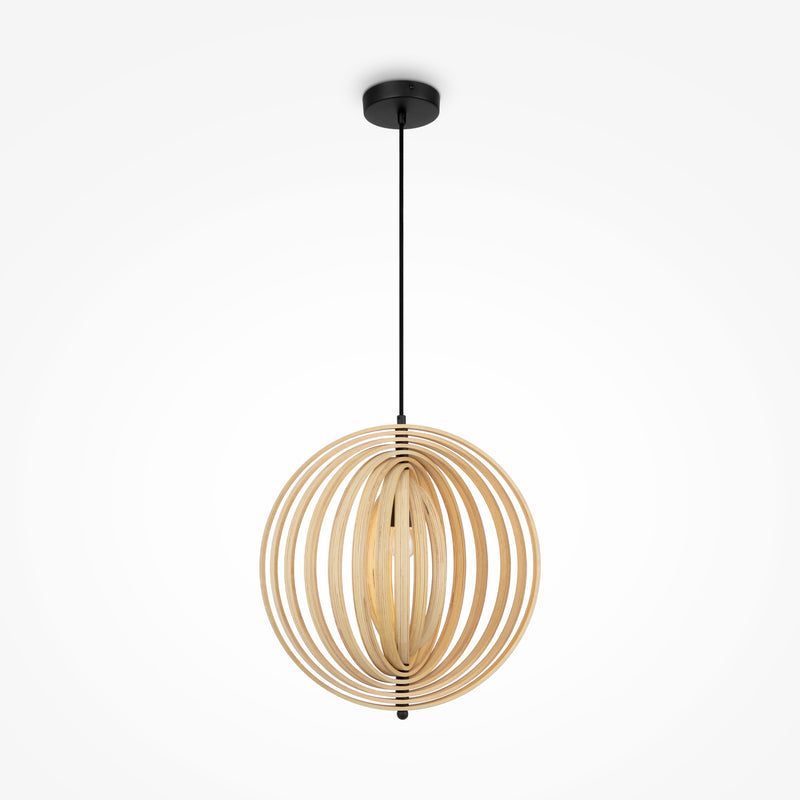 Maytoni Roots 1L pendant lamp, black E27 D 43cm