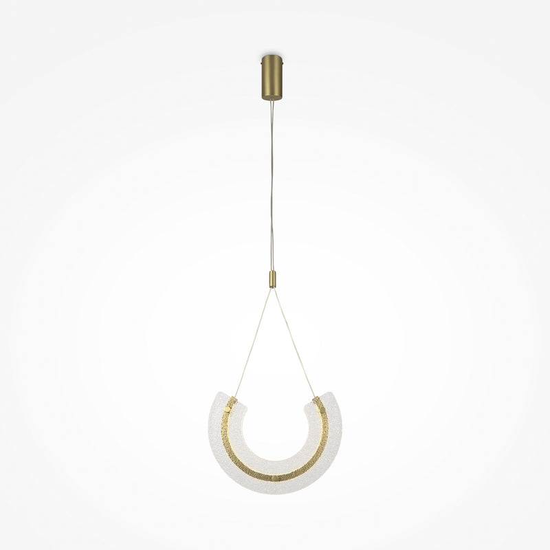 Maytoni Maya 1L hanglamp, goud LED H 186,5cm