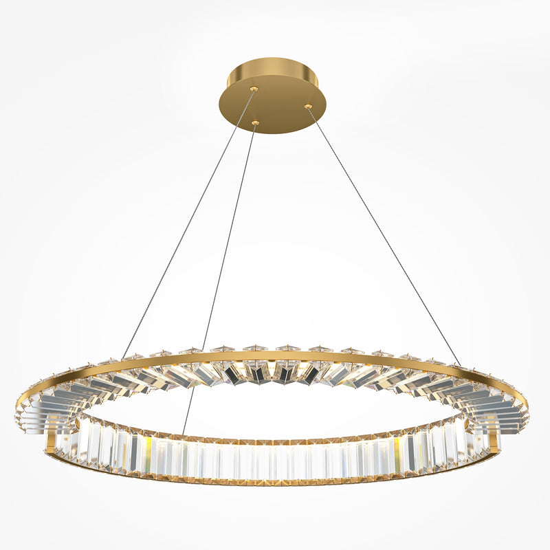 Maytoni Krone lámpara colgante 1L, oro LED D 62cm