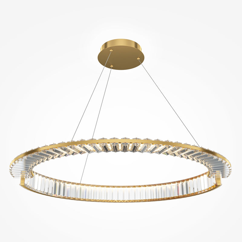 Maytoni Krone 1L hanglamp, goud LED D 80,5cm