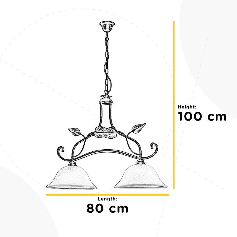 Onli Lighting Miranda 2L chandelier E27 D 45cm