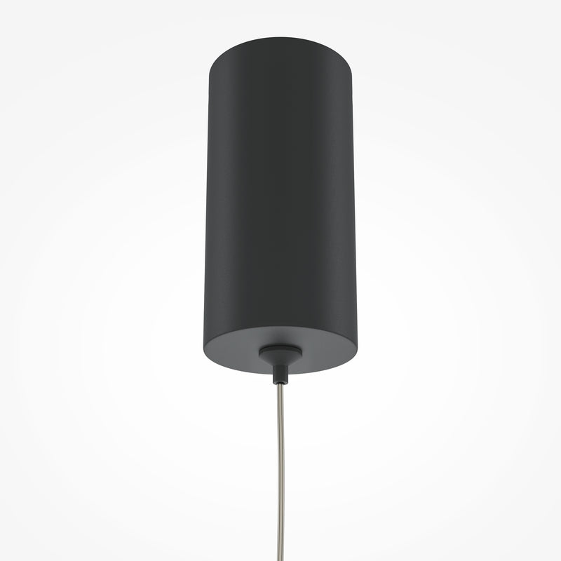 Maytoni Pro Base 1L pendant lamp, black LED D 3cm