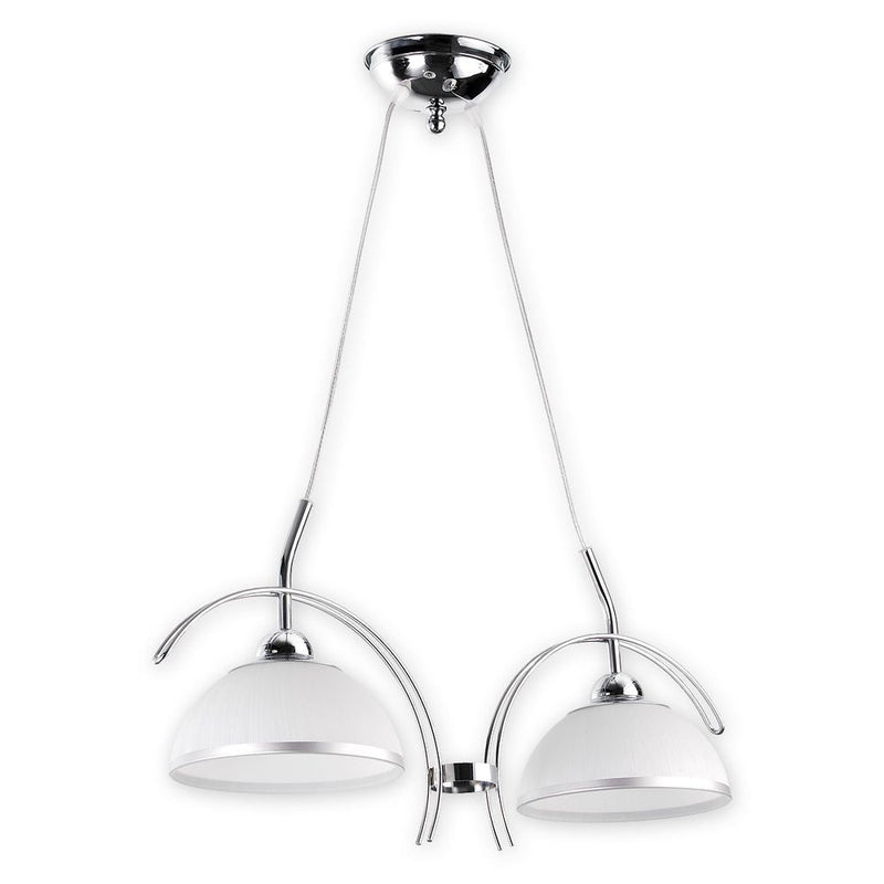 Pandant lamp Lemir Flex 2xE27 steel chrome