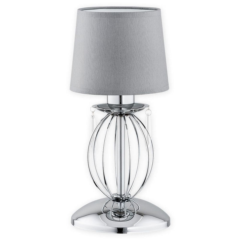 Table lamp Lemir Agila 1xE27 steel chrome