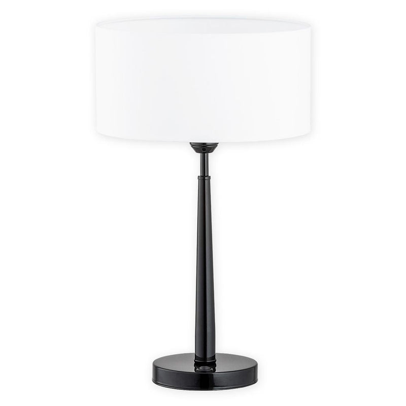 Table lamp Lemir Orso 1xE27 steel glossy black