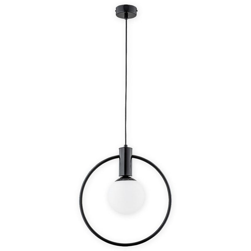 Pandant lamp Lemir Rico 1xE14 steel glossy black