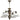 Chandelier Lemir Pelion 4xE27 steel patina