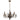 Chandelier Lemir Velita 9xE14 steel patina
