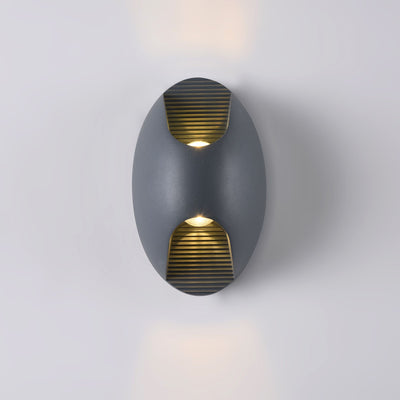 Maytoni Times Square 1L outdoor wall light led, grey LED H 16cm