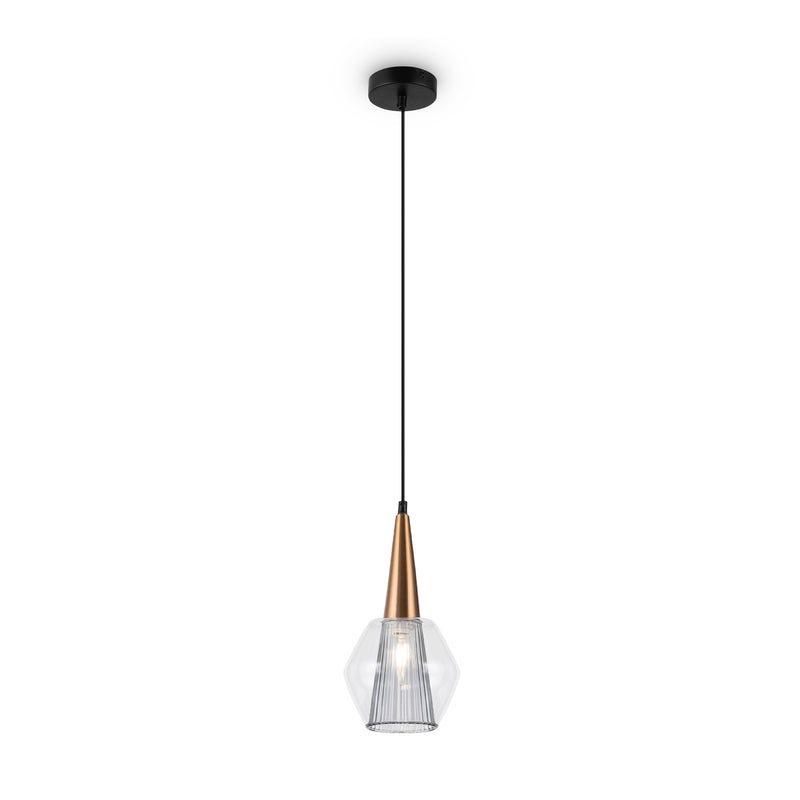 Maytoni Copita 1L pendant lamp, gold E14 D 15cm