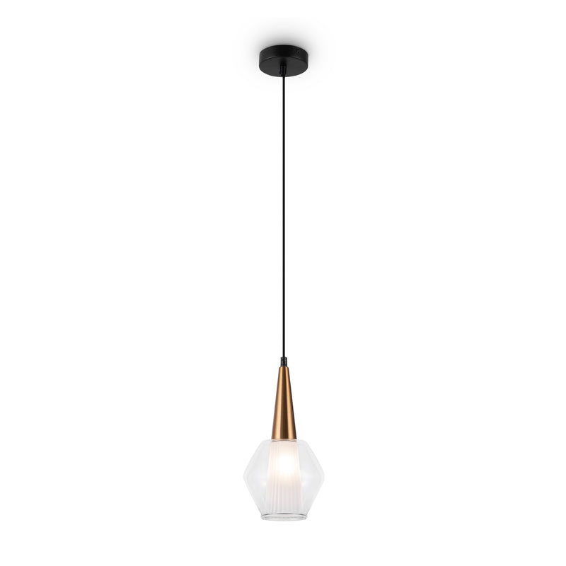 Maytoni Copita 1L pendant lamp, gold E14 D 15cm