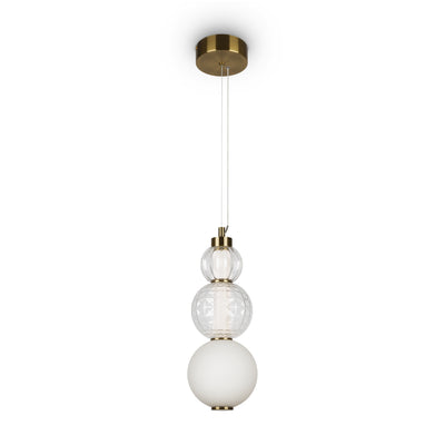 Maytoni Collar 1L pendant lamp, gold LED D 14.7cm