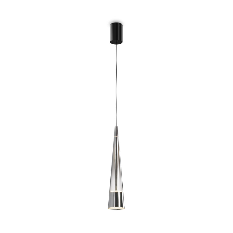 Maytoni Sintesi 1L pendant lamp, chrome LED D 8cm