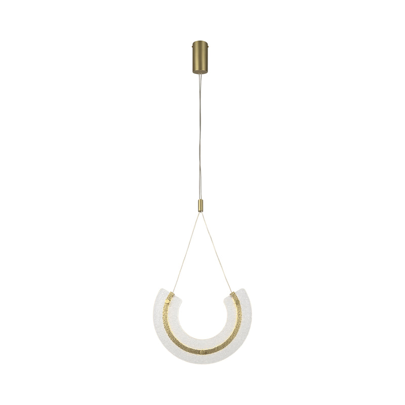 Maytoni Maya 1L pendant lamp, gold LED H 186.5cm